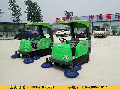 工地灰塵，慶杰掃地車正式向你發(fā)出挑戰(zhàn)青島掃地車青島駕駛式掃地車